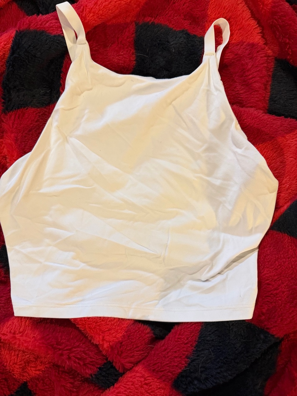 Athleta White Cropped Tank Top